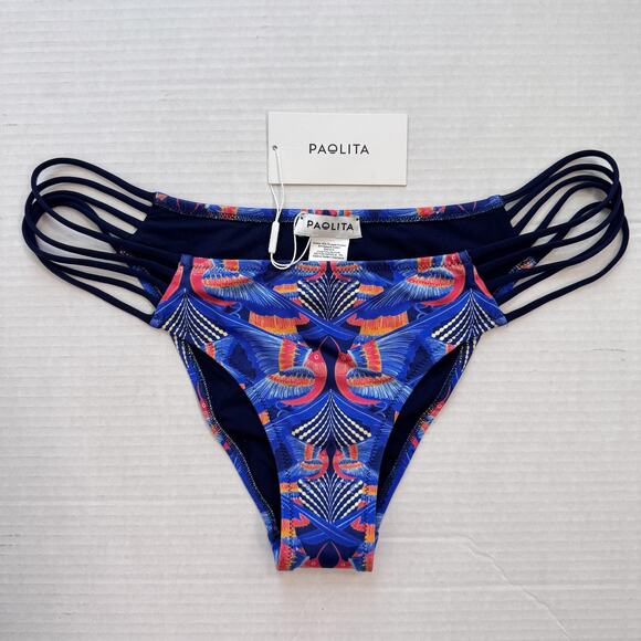 Paolita Bikini Bottom Womens Large Amate Nahua Multi Strap Swim Resort Designer - Picture 1 of 9